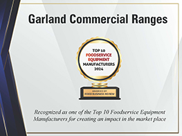 Garland Named in Top 10 Foodservice Equipment Manufacturers